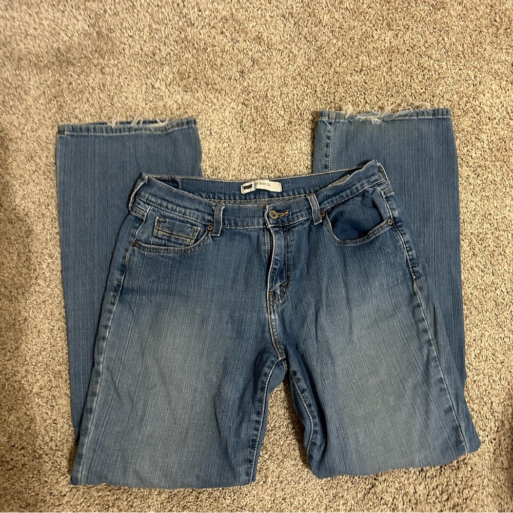 Levi’s 515 Boot Cut Frayed Jeans